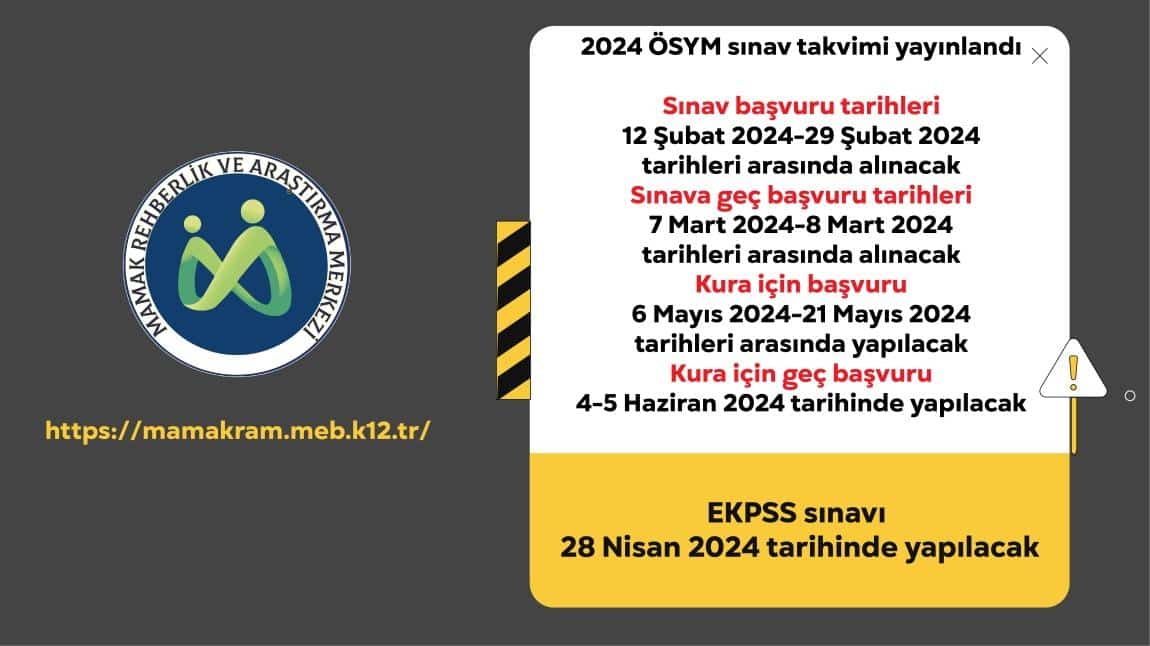 EKPSS sınavı 28 Nisan 2024 tarihinde yapılacak